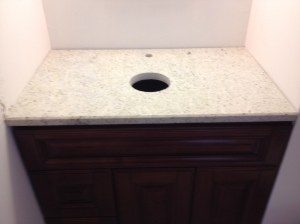 The counter top on the vanity!